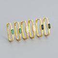Wholesale 925 Silver Earrings Women 18K Gold Plated Sterling Silver U Shape Hoop Earrings Jewelry Factory Dropshipping