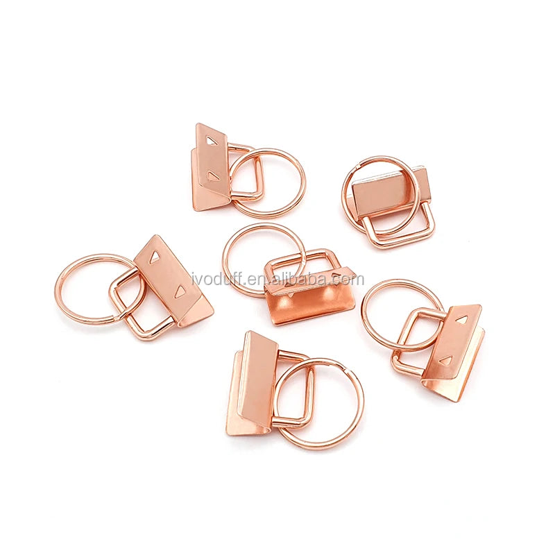 Ivoduff Manufacture 1 Inch Various Color Key Fob Key Ring Handbag Purse Accessories Keychain Key Fob Hardware With Ring