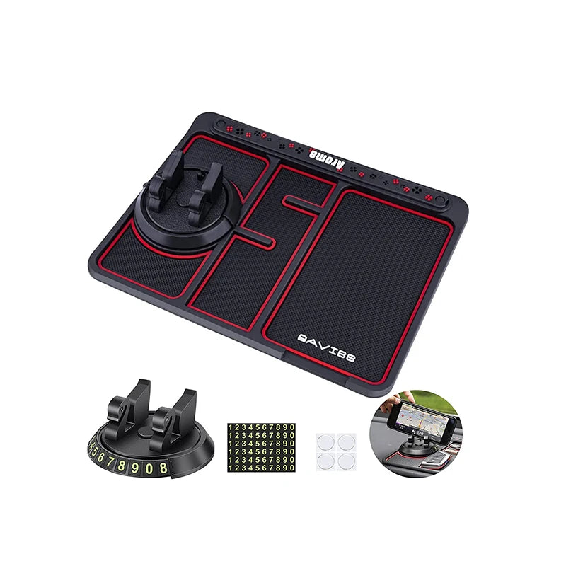 4 in 1 Car Anti-Slip Phone Pad Mat Dashboard Cell Phone Holder With Aroma Sticks