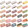 Fine Evil Lucky Eye Beads Stripe Tube Metal Brass Based  Spacor Beads  Jewelry Making Bead Knotting Supplies K20 K24 S23