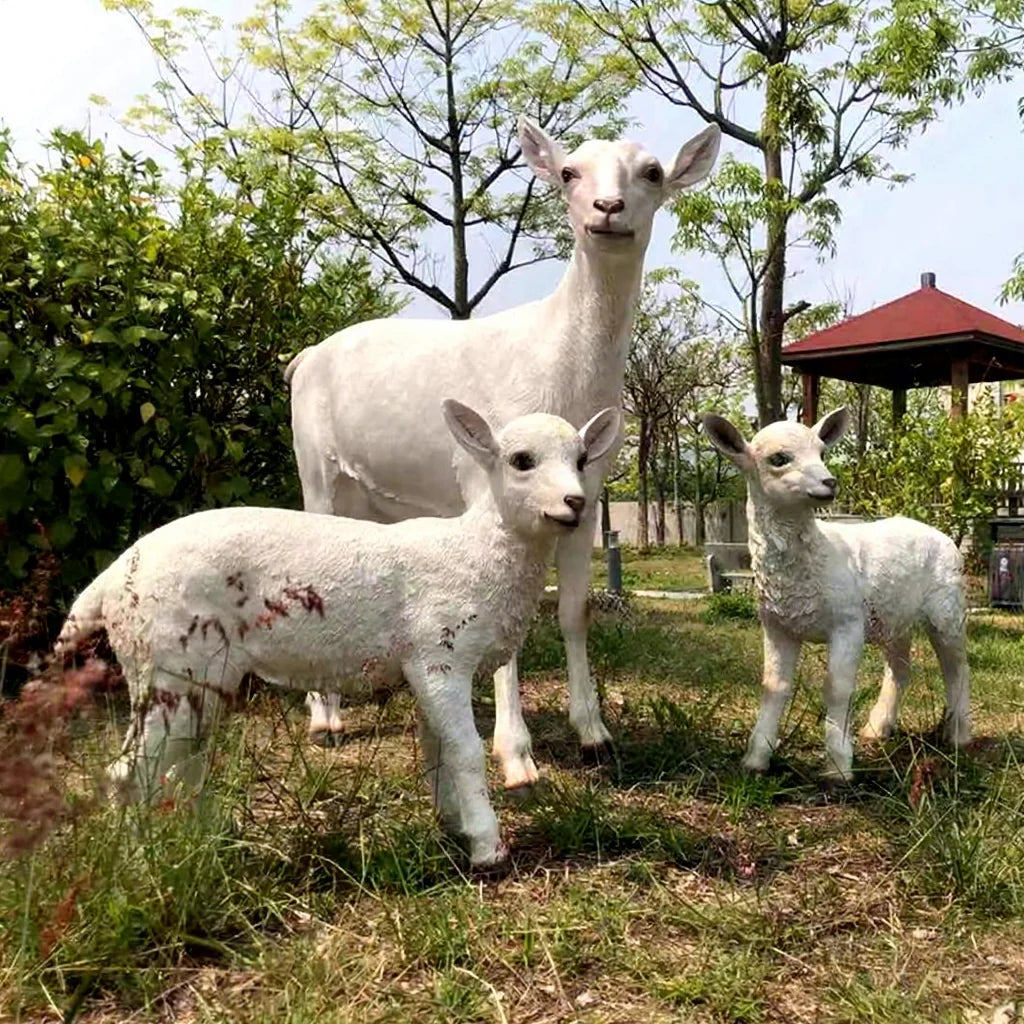 Africa Safari Animals Sheep Decor/ Life Size Real Sheep Decorations/ Safari Animals Sheep Statue for Rental