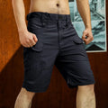 Men's Waterproof Anti Tearing Rib Stop Summer Tactical Short Pants Hiking Hunting Multi Pockets Safari Cargo Pant Trousers