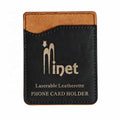 Cell Phone Portable Card Holder Stick on Phone Pu Leather Custom Logo  Phone Pocket