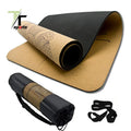TTSPORTS Wholesale Eco Friendly Buy Cork Fitness Tpe Yoga Mat Carry Strap