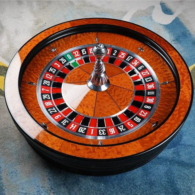 YH 32 Inch Single 0 Roulette Professional Ruleta De Casino Digital Roulette Wheel 80cm Wood Roulette Europe