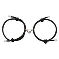 SC Popular Braided Best Friendship Bracelets Minimalism Adjustable Magnet Bracelet Trendy Magnetic Heart Couple Bracelet