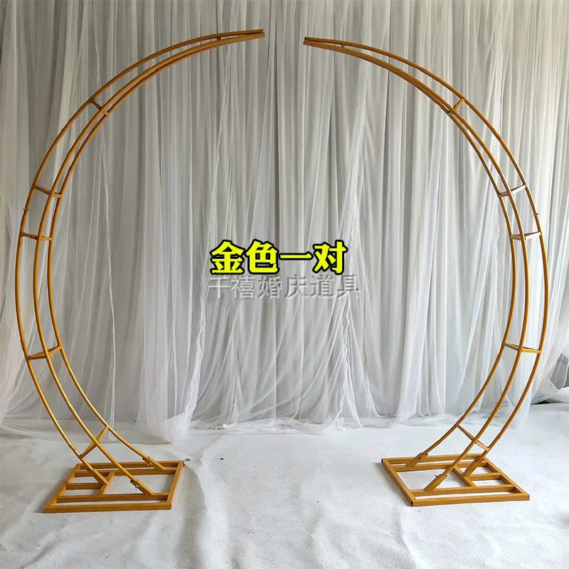 D-AR002 Aluminium Alloy Foldable 2.4m*2.4m Metal Stand Wedding Decoration Backdrop Flower Wall Stand for Wedding