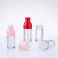 8ml Red Pink Mini Cute Small Bottle Shape Empty Bottle Plastic ABS Lipstick Tube Packaging with Wands Cosmetic Packaging