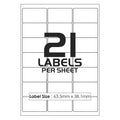 Office Custom Adhesive Address Box Number Barcode Label Laser Printing Matte Sticker Paper A4 for Warehouse Logistics