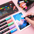 2025 New Hot 12 24 Color Fabric Marker Pen Water Based DIY Permanent Acrylic Paint Marker Pen Set