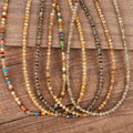 Summer Fashion Handmade Tiny Stone Beads Beaded Necklace Jewelry for Women