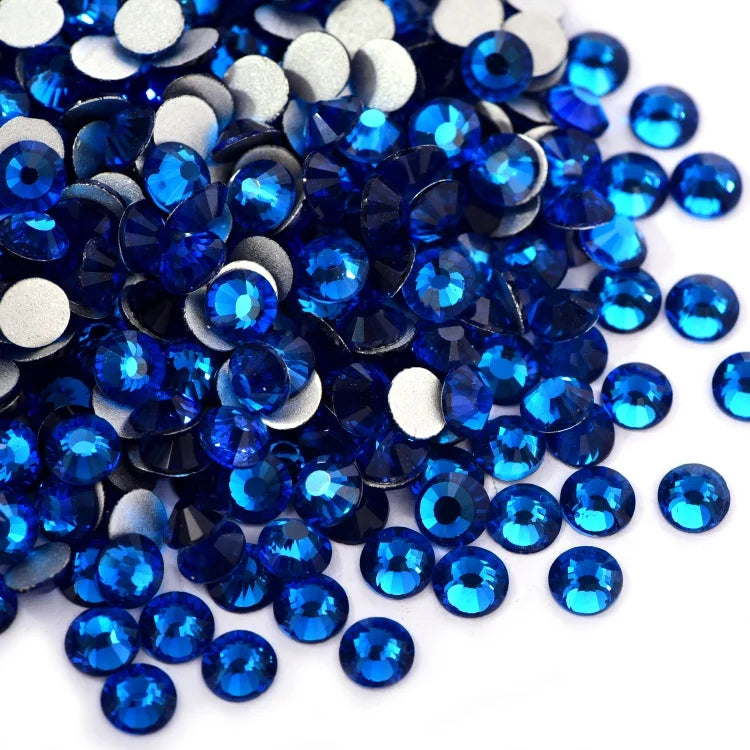 Glitter Rhinestones Crystal AB SS3-SS50 Non Hot Fix FlatBack Strass Sewing & Fabric Garment Rhinestone Nail Art Stone