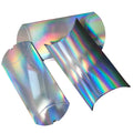 Customizable Silver Holographic Hair Extensions Wig Pillow Box Bundle Custom Paper Boxes