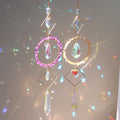 Rainbow Maker Natural Crystal Suncatchers Crystal Hanging Crystal Circle Sun Catcher rainbow Prism
