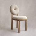 Nordic Style Tufted Dining Chair Simple Modern Leisure Desk Stool Household Cloth Chair for Dining Room Bedroom for Hotels