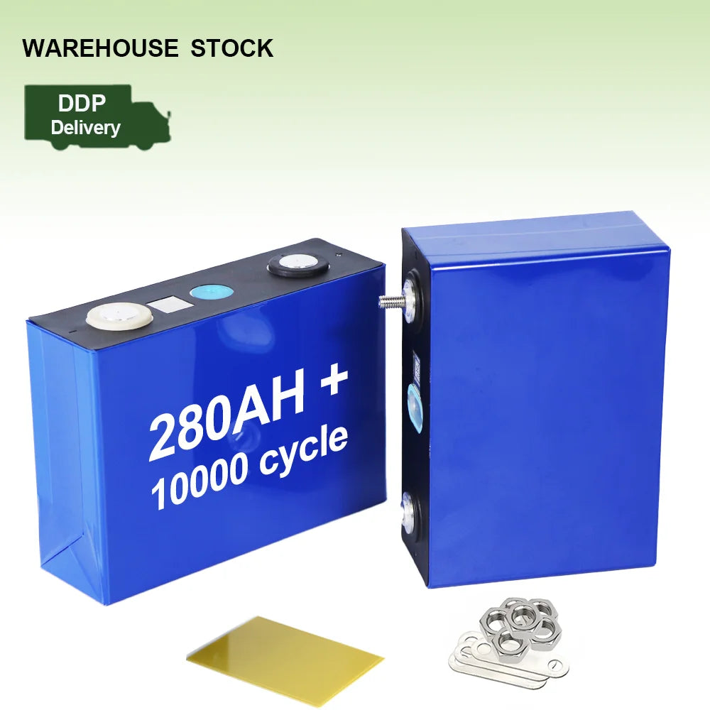 Stock Grade a LiFePO4 Cell V3 LF280K MB31 314Ah 280Ah 3.2V 8000 Time Cycle LFP Lithium Ion Batteries