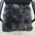Genuine Australian Sheepskin Fur Long Hair Wool Comfort Seat Cushion Soft Square Cushioned Car Home Extra Thick Non-Slip Durable