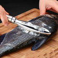 Stainless Steel Fish Scale Scraper Quickly Remove Fish Skin Peeler Scraper Fish Bone Tweezers Kitchen Accessories Tools Gadgets