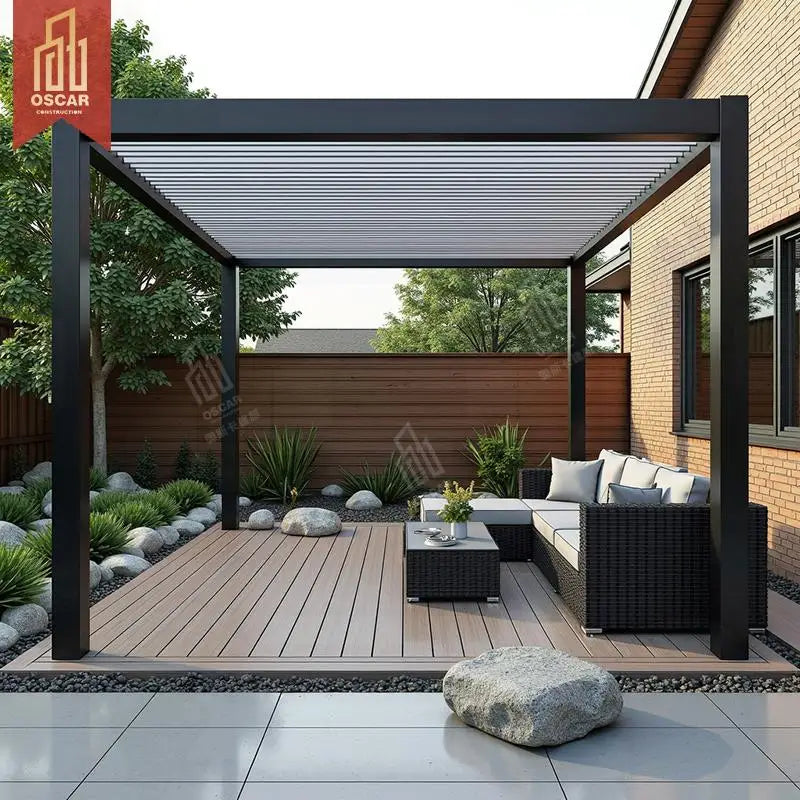 Outdoor Waterproof Aluminium Hardtop Gazebo Garden Patio Party Elegance Shelter Pergola