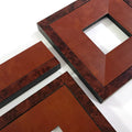 Great Quality OEM ODM Simple Modern Red Smudge Effect Solid Wood Photo Frame Large Art Decor Home Gallery Plexiglass Backboard