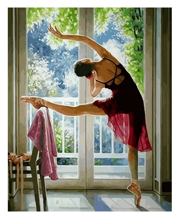 Beautiful Girl Digital Oil Painting by Number Well-Made Customizable Art Without Frame Manufactured by Name