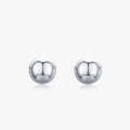 Ailmay Genuine 925 Sterling Silver Simple Small Plain Circle for Women Silver Small Earrings Fine Jewelry Brincos