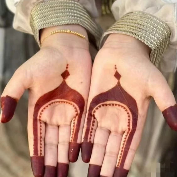 Red Black Dip Henna Paste Fresh Mehendi Long Lasting Matte Vegan 30ml Wedding Party Makeup
