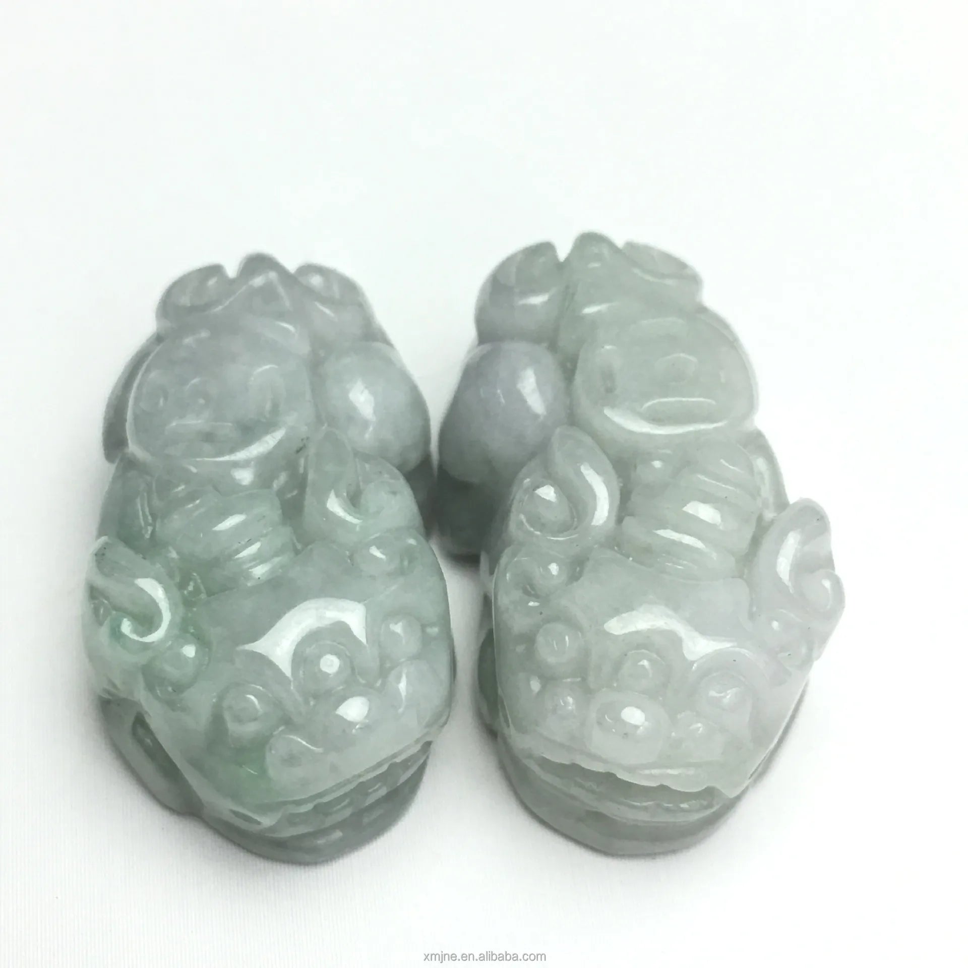 Certified Grade a Burma Jade and Brave Pendant  Jadeite Craft Weaving DIY Jewelry Accessories Pendant Manufacturers Wholesale
