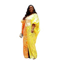 Factory Direct Sale Plus Size Jacquard Women's Party Dress Long African Style for Summer Spring-Kanga Clothing African Dresses