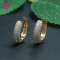 Yingma 10K/14K Solid Gold Jewelry VVS1 Diamond Moissanite Earrings Men /women Yellow Gold Moissanite huggies Hoop Earrings