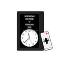 Pros Digital Calendar Alarm Day Clock Large AM/PM Function for Impaired Vision People Age Seniors the Dementia Desk Wall Mounted