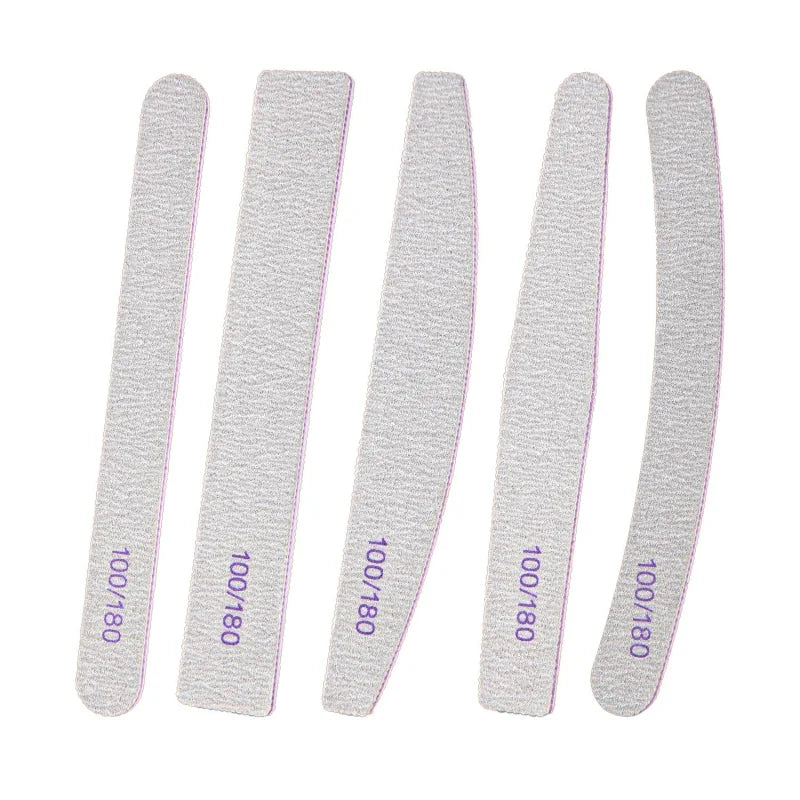 Professional Nail File 100/180 Washable Sandpaper Nail Buffer High Quality Thickening Nail Supplies Tools