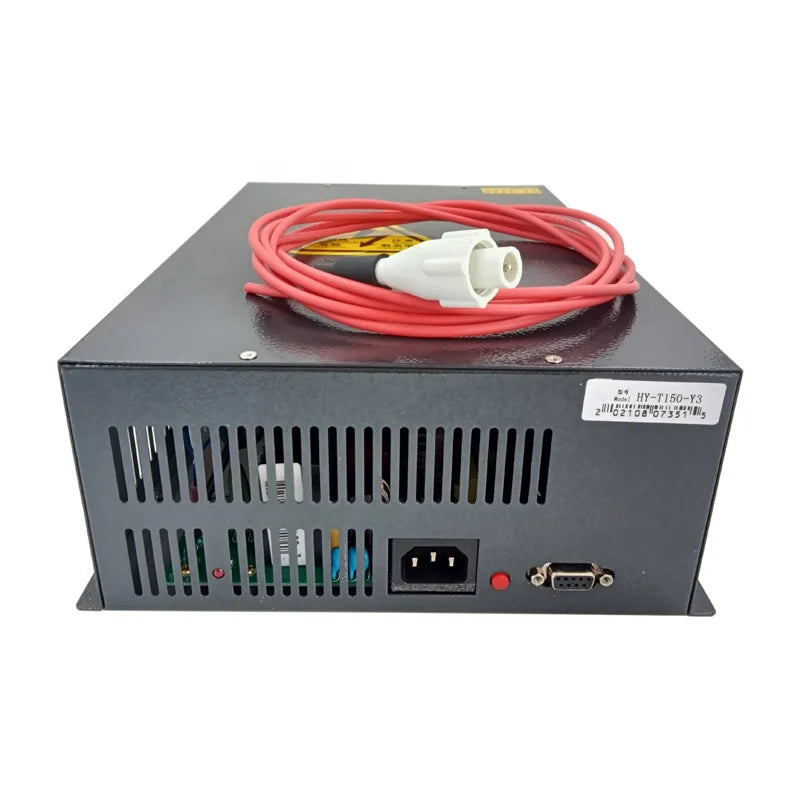 New 150W Laser Power Supply Yueming HY-T150-Y3 for CO2 Laser Cutting & Engraving Machine Force-Air Cooling Long Service Life