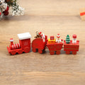 Wooden DIY Multi-color Silk Screen Printed Building Blocks Set Unique Handmade Christmas Decoration