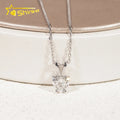 Custom Women Classic 1CT Diamond Necklace 9K 10K 14K18 White Gold IGI Report Lab Grown Diamond Heart Cut Diamond Necklace