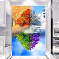 Full Drill 5D Diamond Painting Landscape Diamond Kits Beads Canvas Crafts Home Bedroom Decoration Painting Wall Art Embroidery