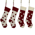 Good Quality 100% Acrylic Thick Christmas Candy Bags 2020 Design Green Pink White Diy Christmas Socks 40cm Home Decoration