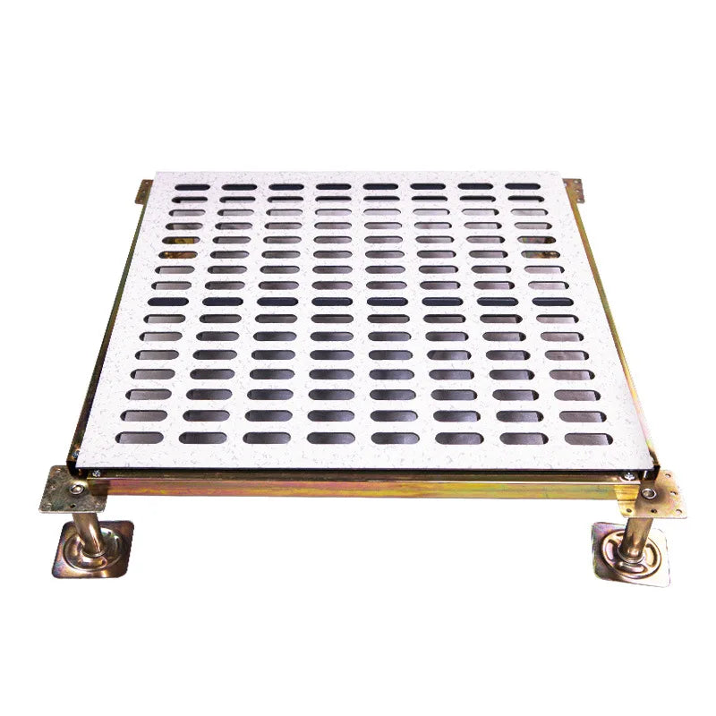 All Steel Anti Static Ventilated Overhead Floor Ventilation Rate 17%/20%/30-%-40% Size 600*600 mm Airflow Raised Floor