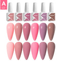 JTING Free Sample Design Your Own Gel Nail Polish Bottle 6colors Uv Gel Polish Box Set Private Label Nail Supplier Vendor