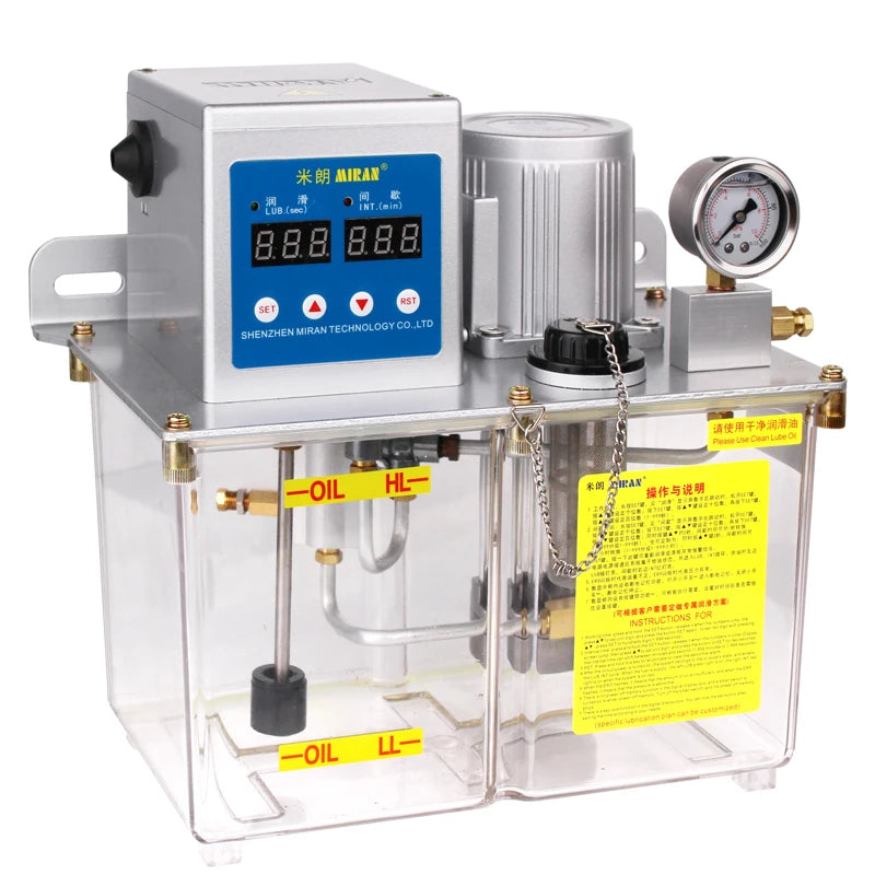 5L Automatic Lubricator Self-Control Central Lubrication System with 25W Pump Low Pressure