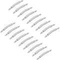 Stainless Steel Watch Spring Bars 12-28mm Multi Size Curved Double Flanged End 1.5mm Dia for Strap Replacement