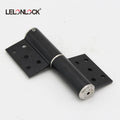 Aluminium Flag Flush Butt Hinge Automatic Folding Door Soft Closing 180 Degree Hydraulic Hinge for Steel Wood Door