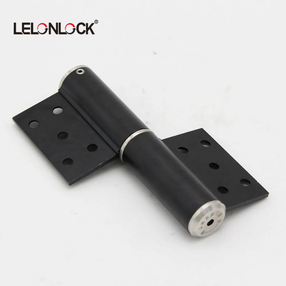 Aluminium Flag Flush Butt Hinge Automatic Folding Door Soft Closing 180 Degree Hydraulic Hinge for Steel Wood Door