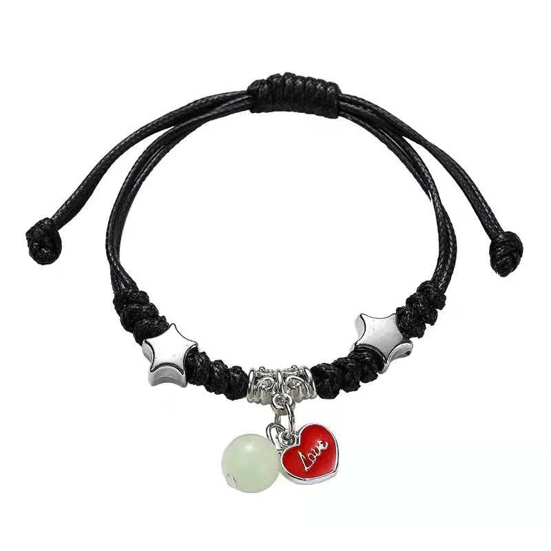 Fashion Creative Lovers Luminous Bracelet Female Student Friendship Glow Bracelet Men and Women Couple Gift