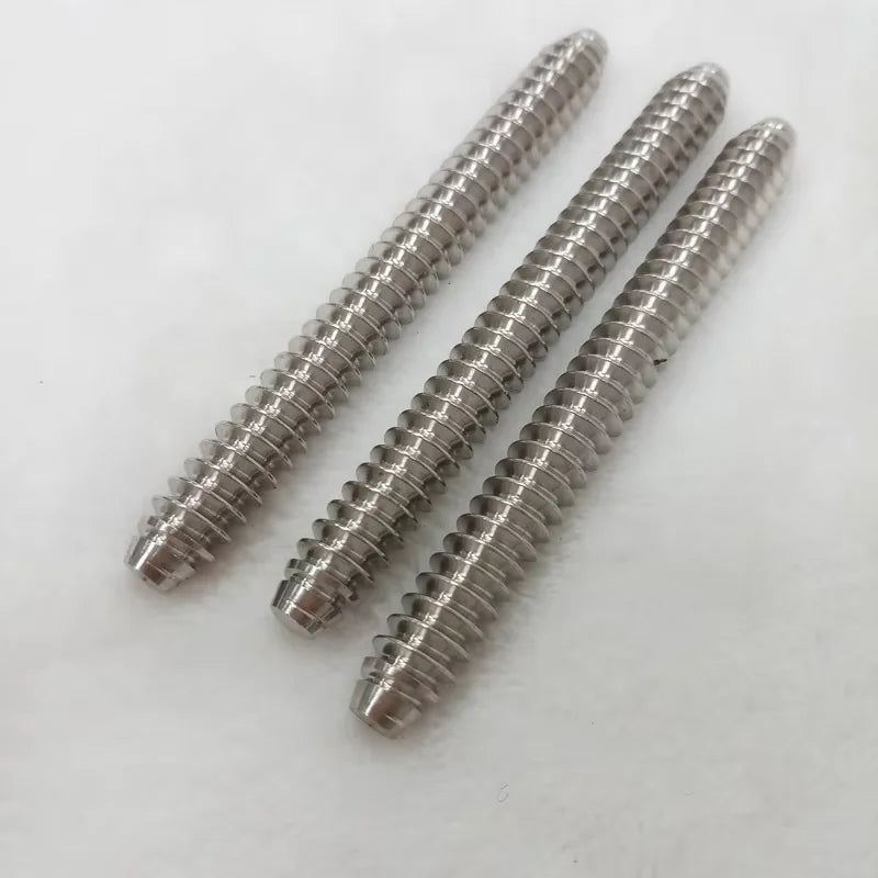 Xmlivet 3/8-10 Joint Billiards Pool Cue Joint Thread Insert Pin Stainless Steel Male Joint Billiards Accessories