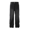 Custom Streetwear Hip Hop Casual Wide Leg Baggy Straight Washed Loose Jeans