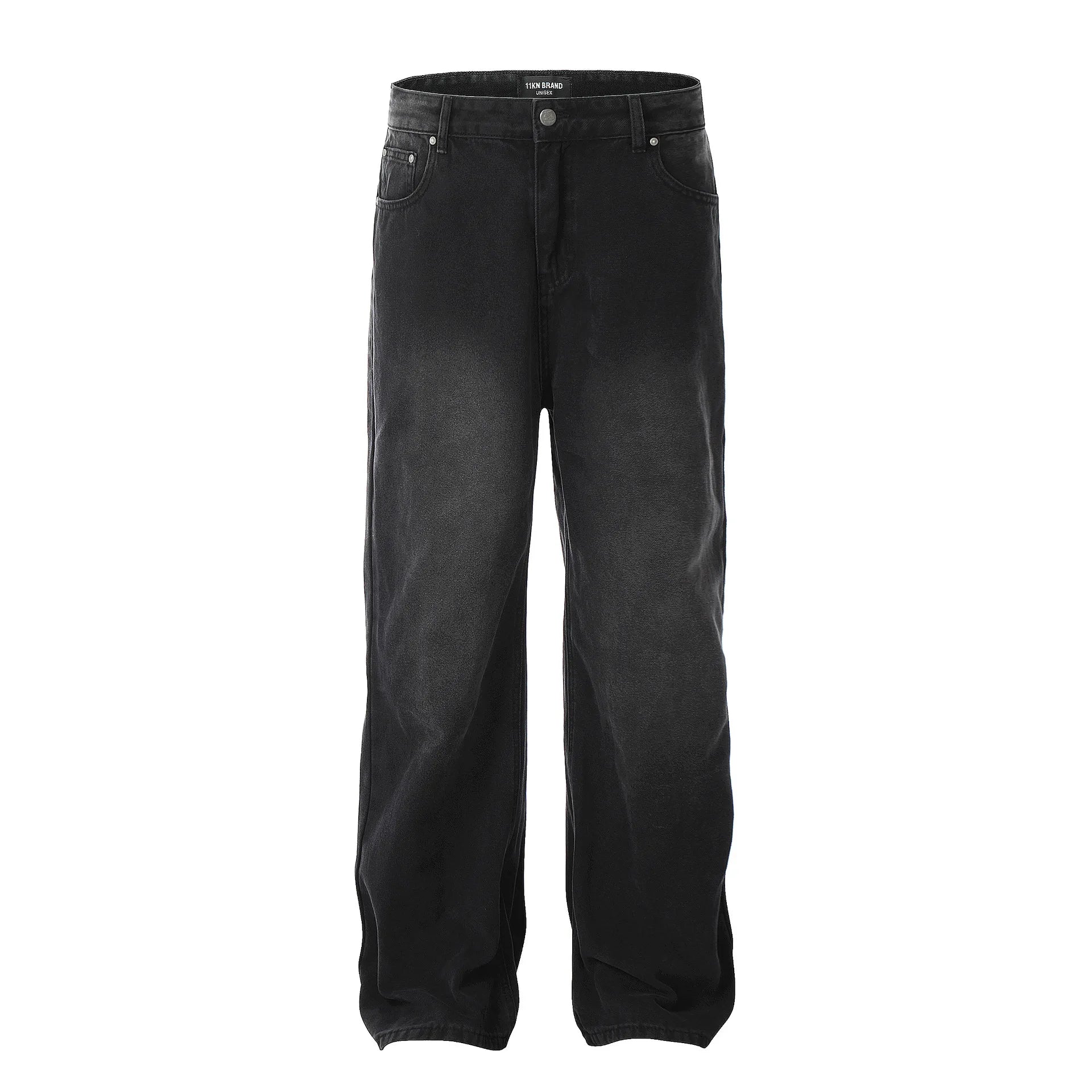 Custom Streetwear Hip Hop Casual Wide Leg Baggy Straight Washed Loose Jeans