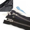 Wholesale Ropa De Marca Silver Teeth Metal Zipper Custom Luxury 5# Metal Zipper Tape