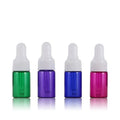 Customized Colorful Mini Glass Tube Small Sample Dropper Bottle Sample Vials 1ml 2ml 3ml 5ml Glass Bottle for Serum Oils