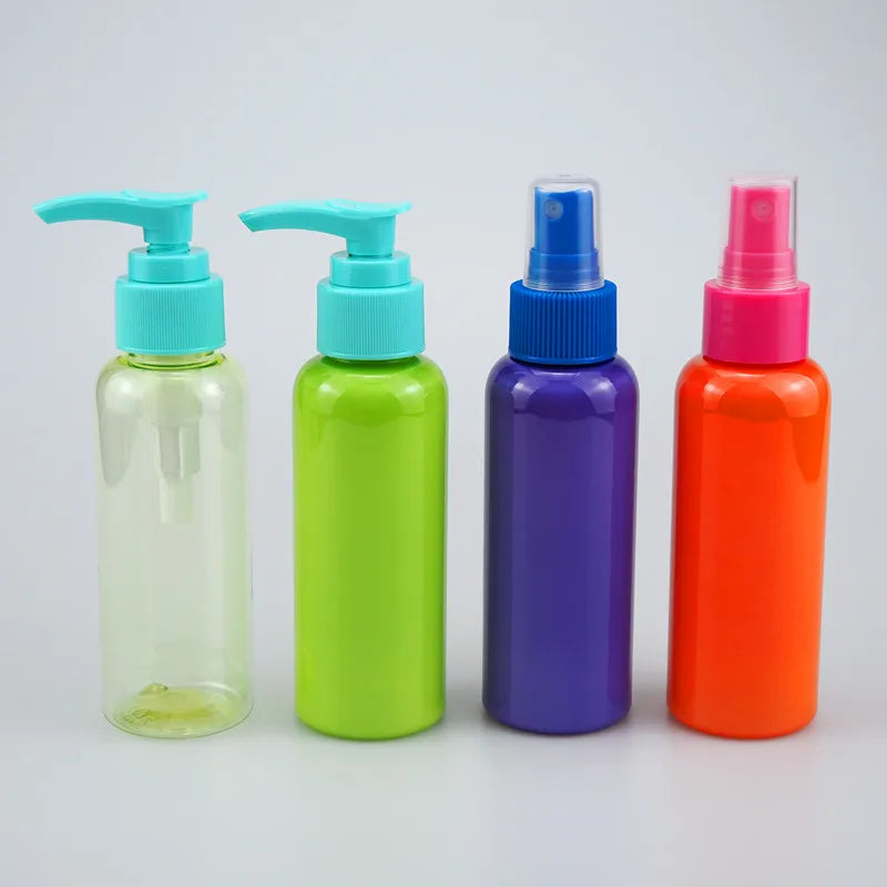 100ml  4oz 8oz boston Round Bottle Colorful Cosmo Shape Parfum Perfume  PET Plastic 16oz  100ml Plastic Spray Bottle